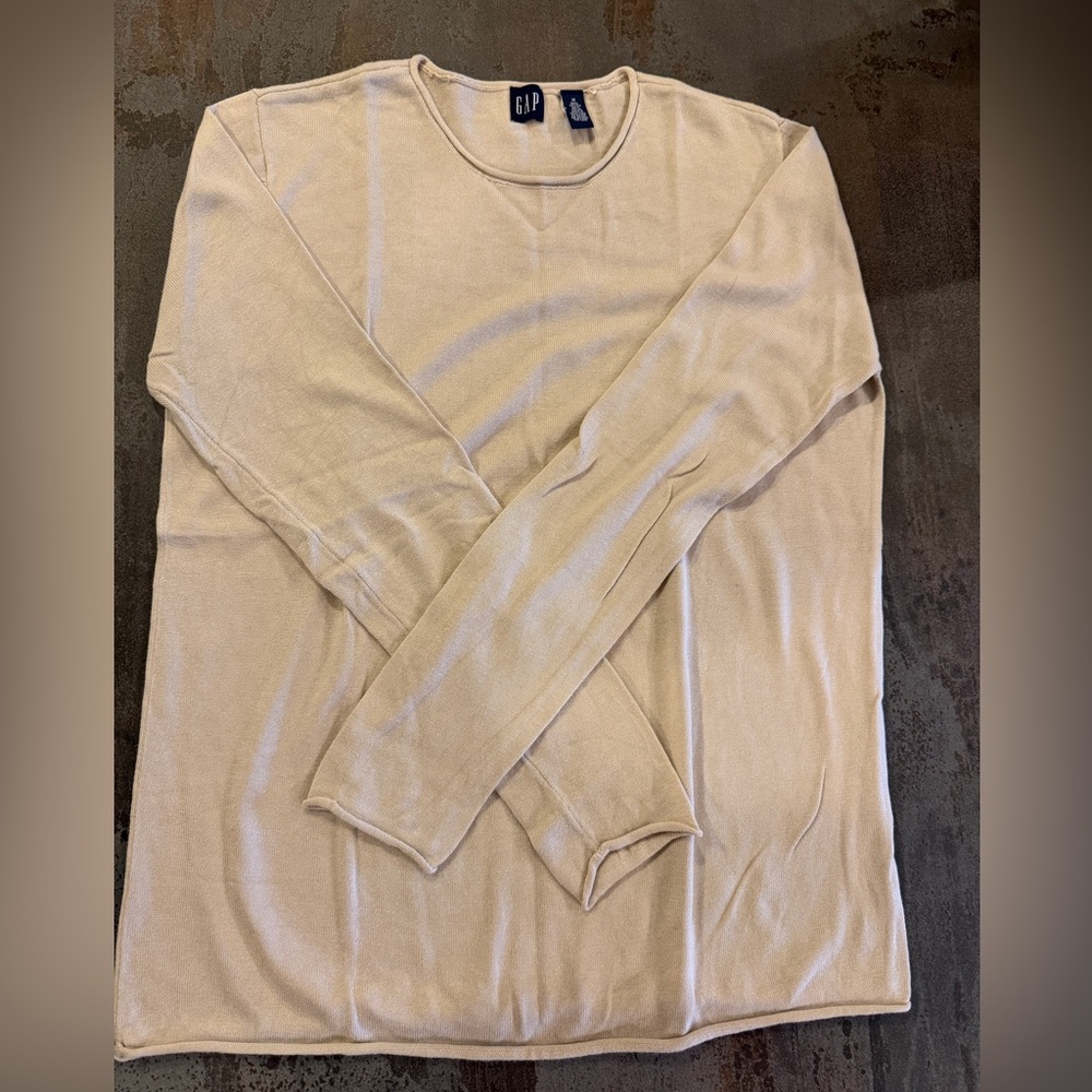🤎🌾🧶GAP Wheat Tan Long Sleeve Sweater - Picture 2 of 5